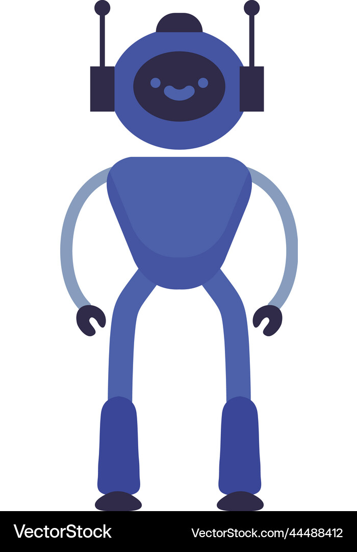 Humanoid Ai Robot Futuristic Royalty Free Vector Image