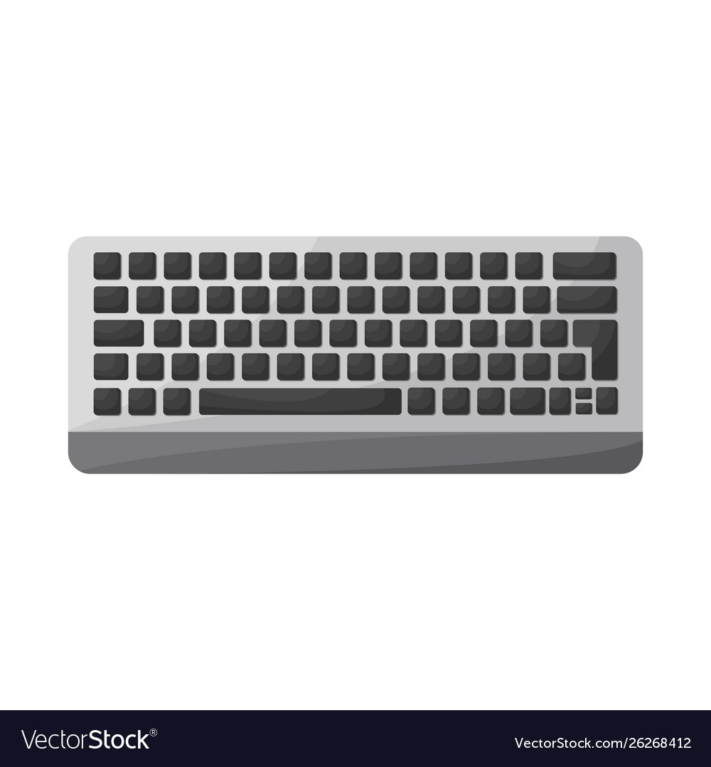 Isolated object keyboard and enter logo set