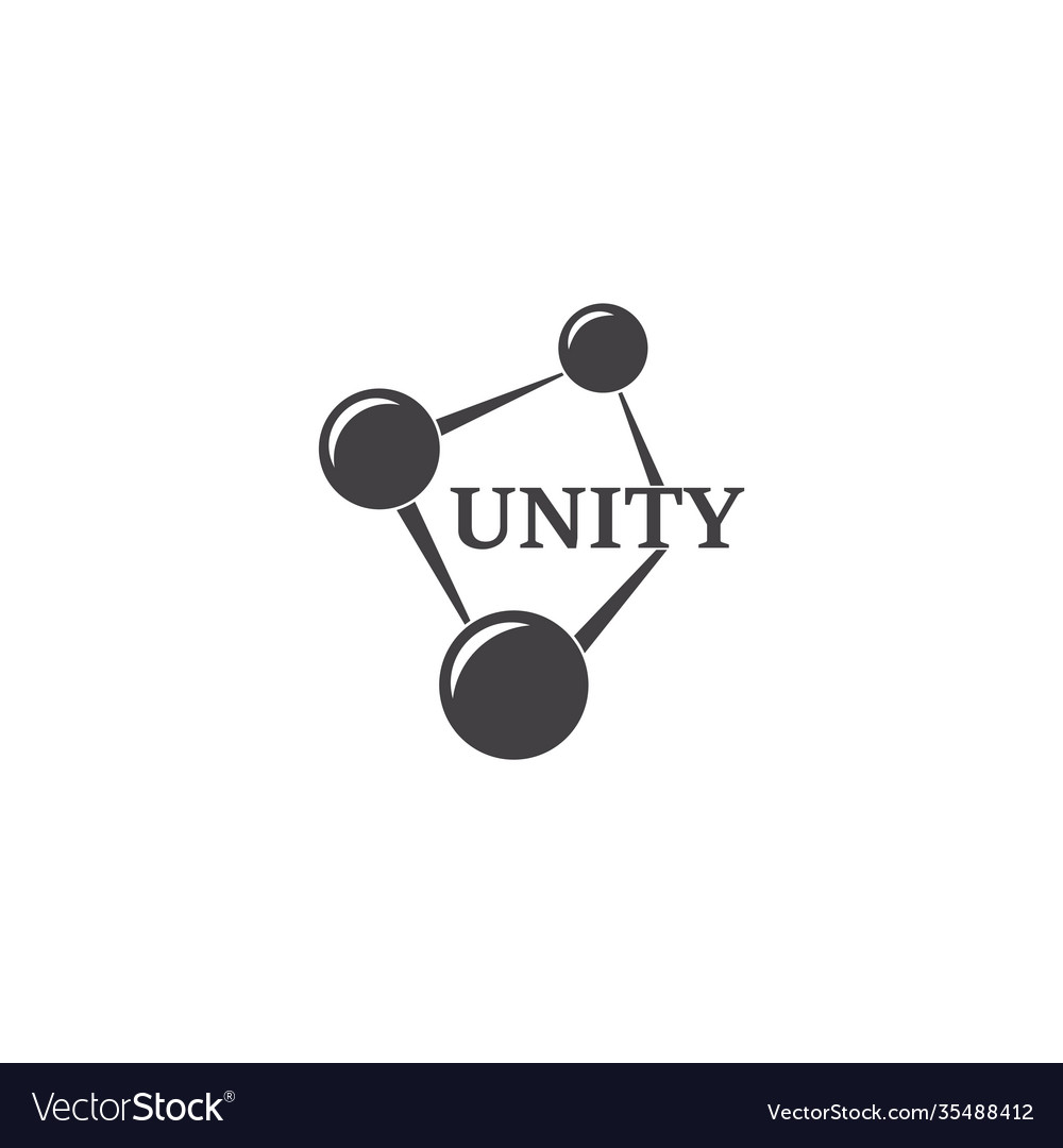 Linked point object unity symbol decoration logo