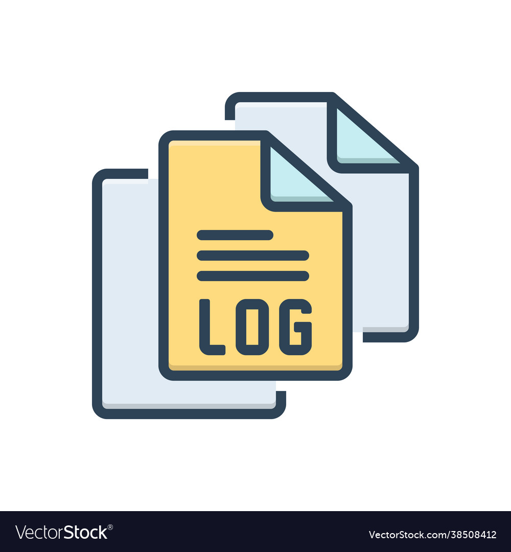 Logfile Royalty Free Vector Image - VectorStock