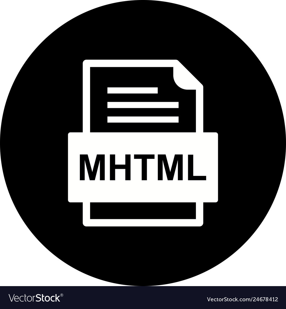 Mhtml file document icon