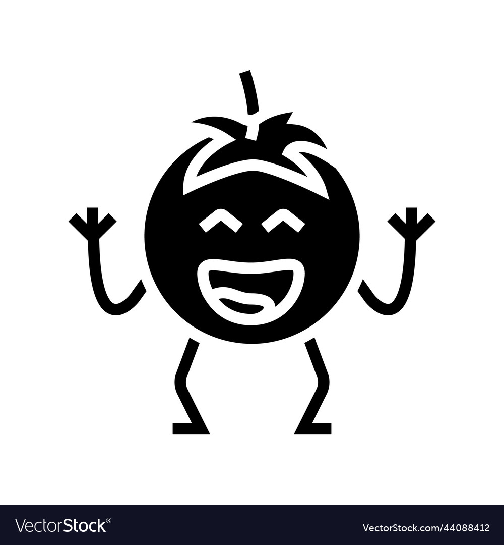 Tomato character glyph icon