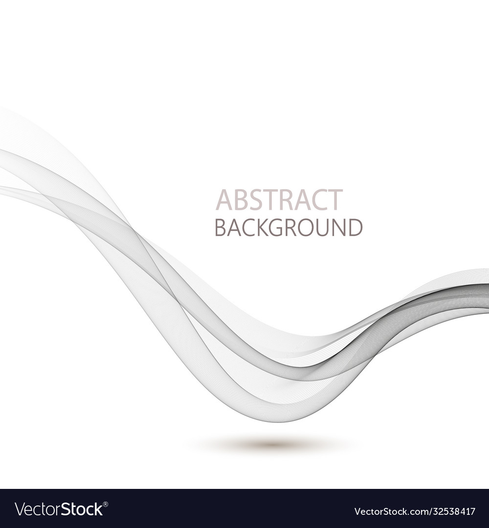 Abstract gray wave element for design vector image Abstract gray wave element for design