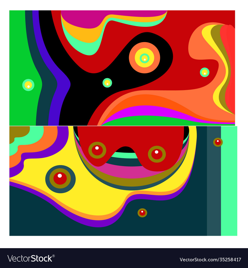 Colorful geometric and curve background pattern