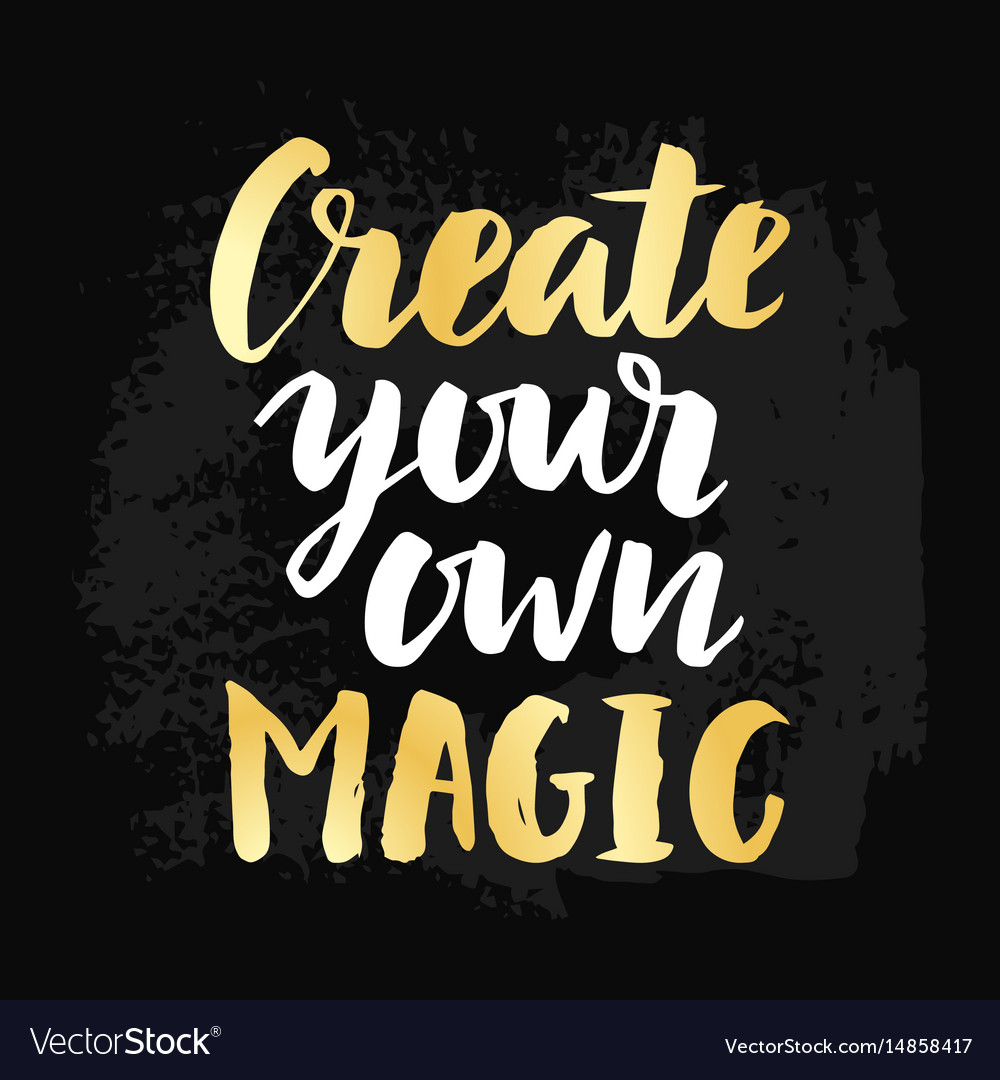 Create your own magic poster Royalty Free Vector Image