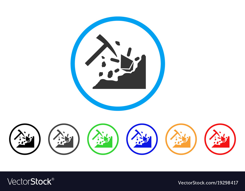 Ethereum mining hammer rounded icon