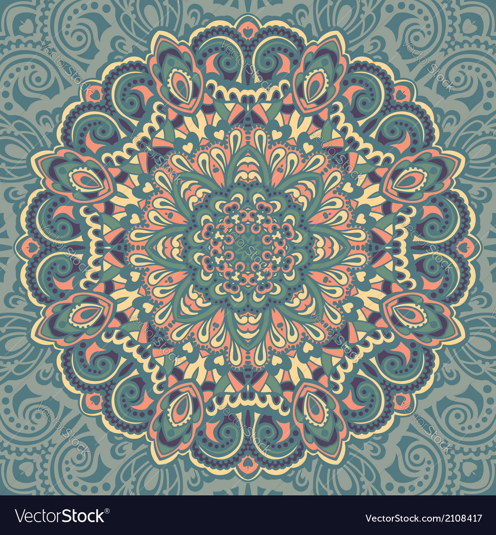Flower mandala abstraktes Element für Design