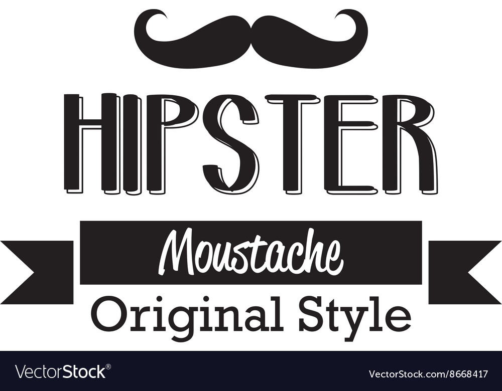 Hipster icon Royalty Free Vector Image - VectorStock