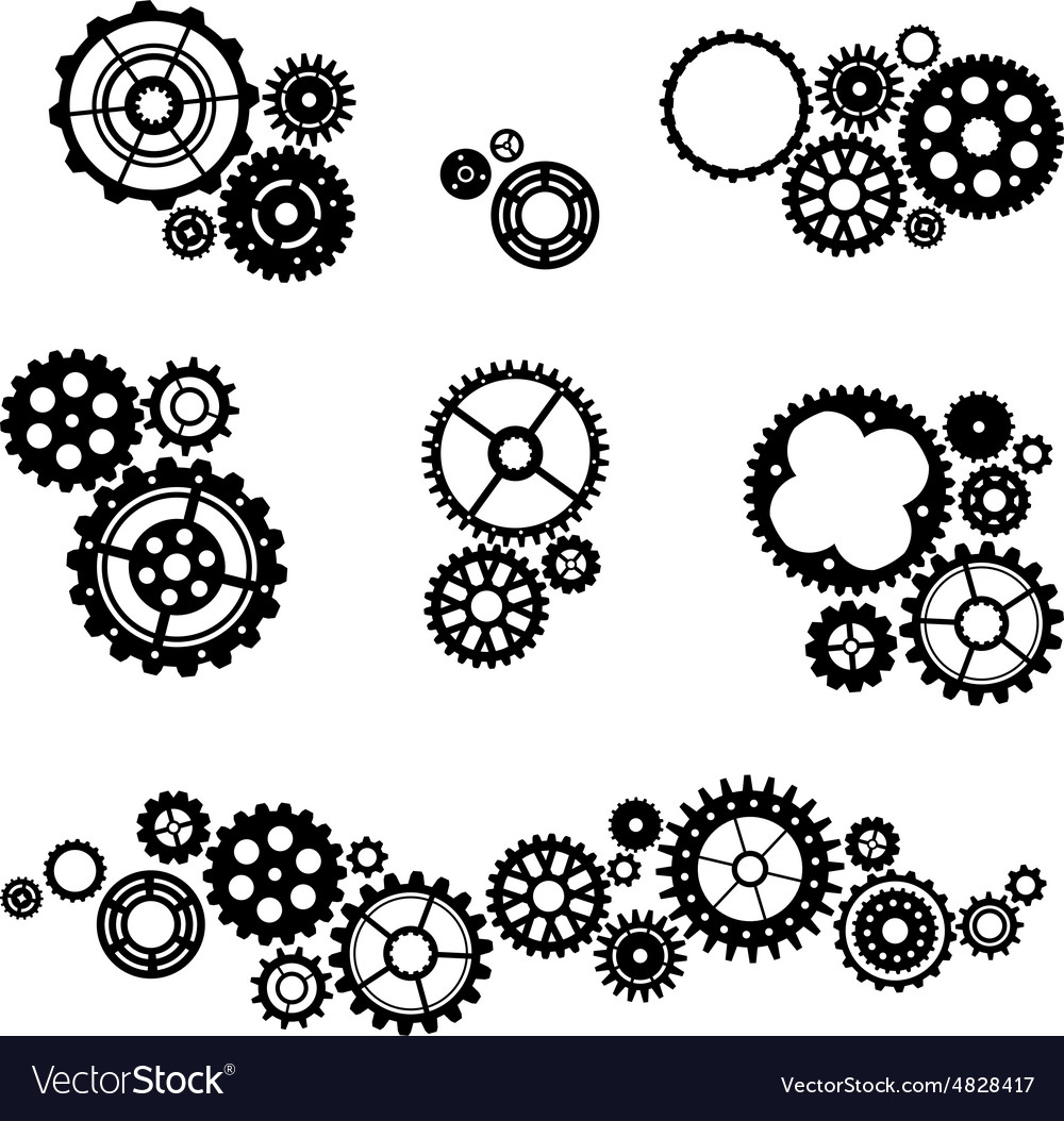 Interlocking Gears - Mechanical Elements