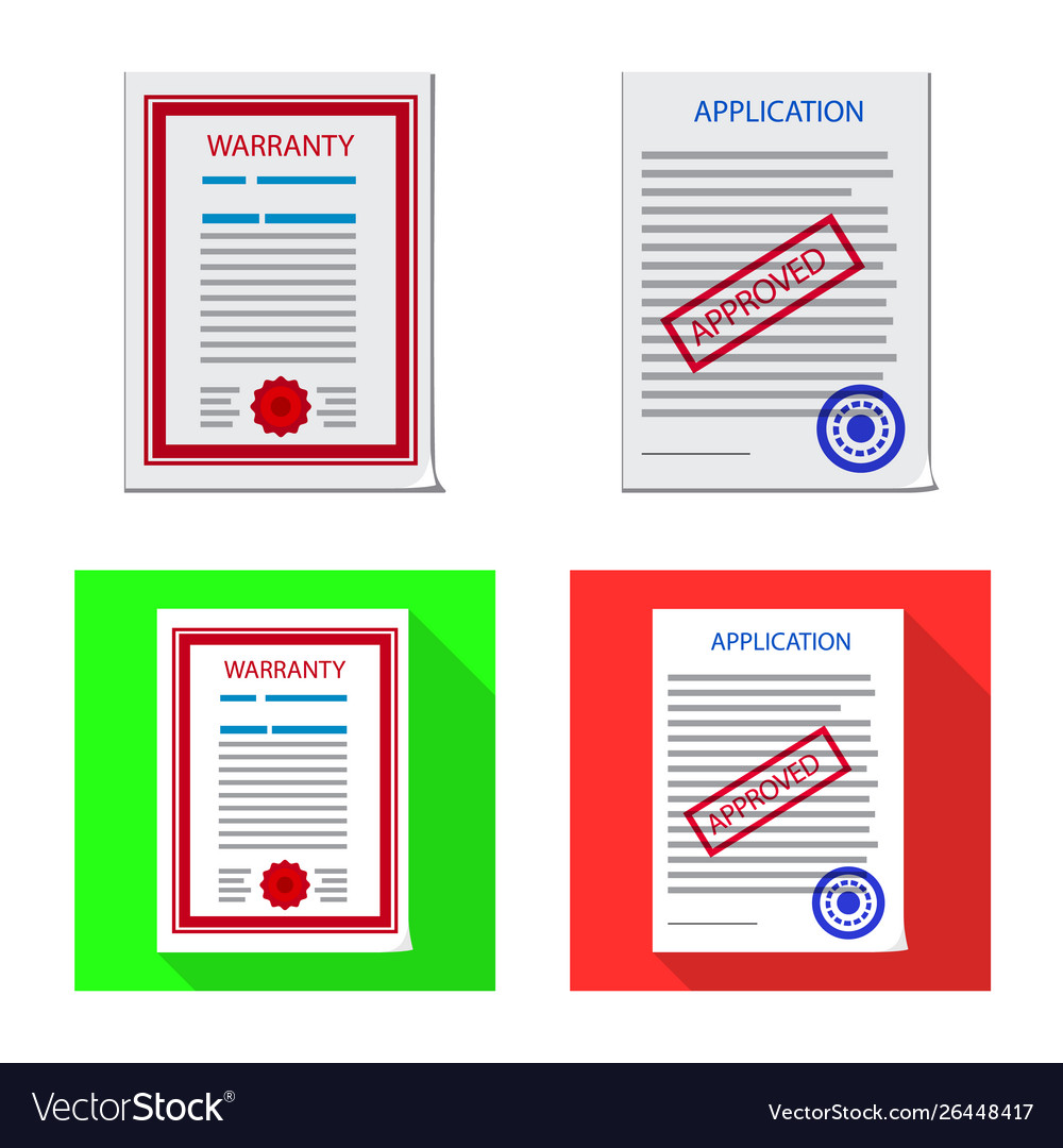 Isolierte Objektform und Dokument-Icon-Set vector image Isolierte Objektform und Dokument-Icon-Set