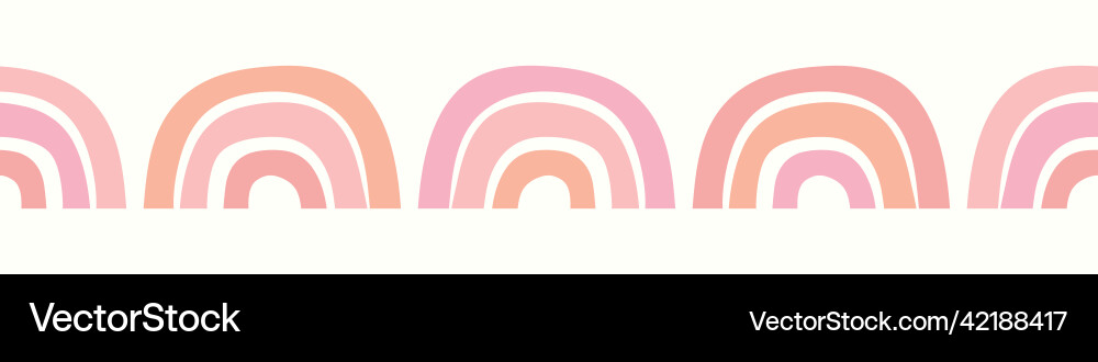 Rainbow background border seamless repeat Vector Image