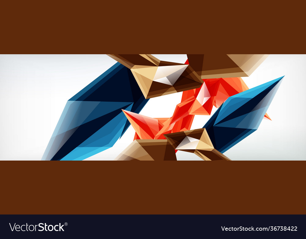 3d triangles and pyramids abstract Vector Image 3d triangles and pyramids abstract