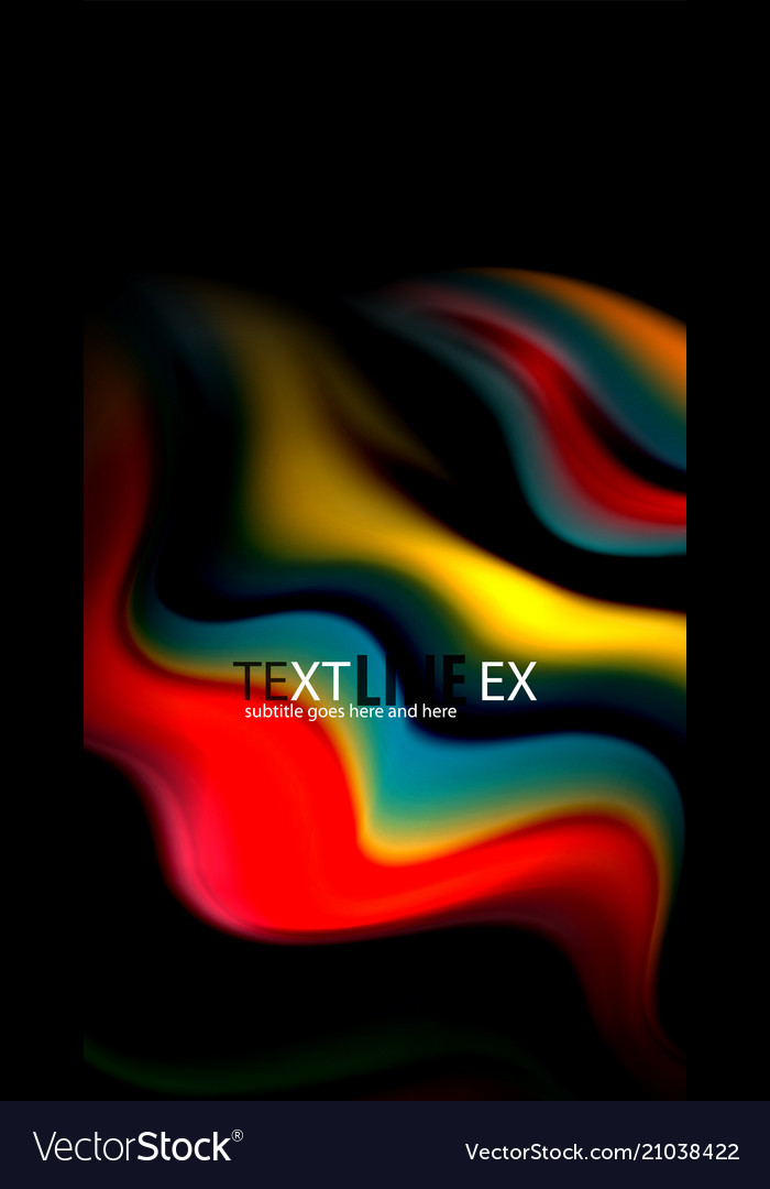 Blur color wave lines abstract background Vector Image Blur color wave lines abstract background