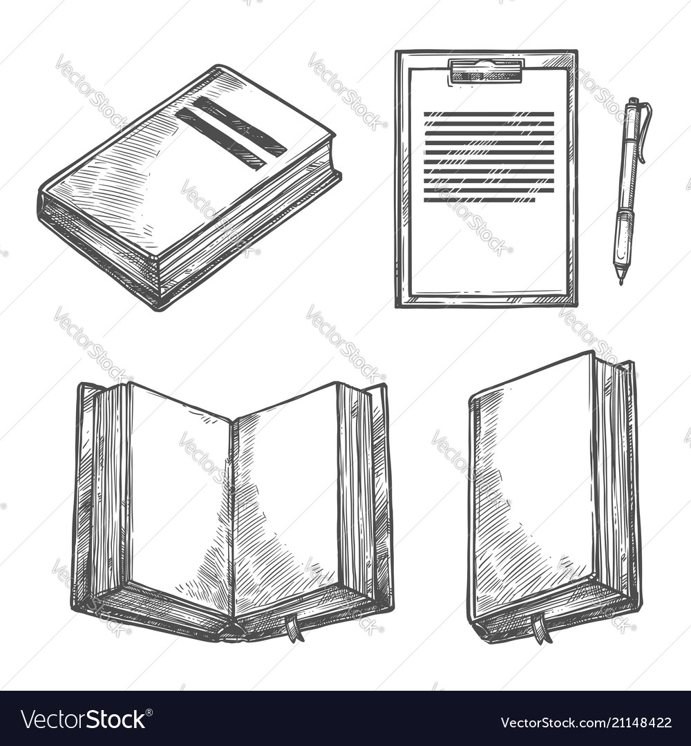 Notebook And Pencil Stock Photo - Download Image Now - Sketch Pad