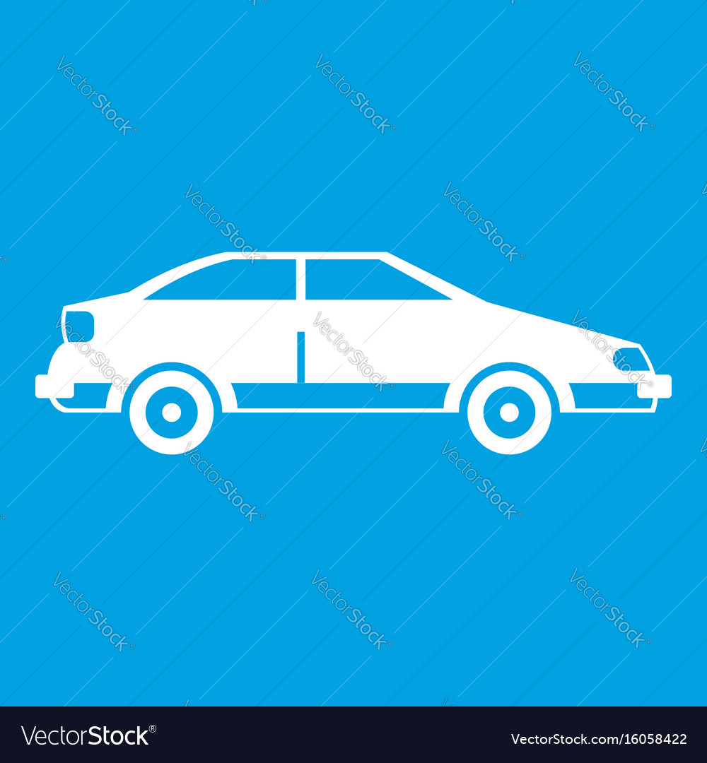 White car icon Royalty Free Vector Image - VectorStock