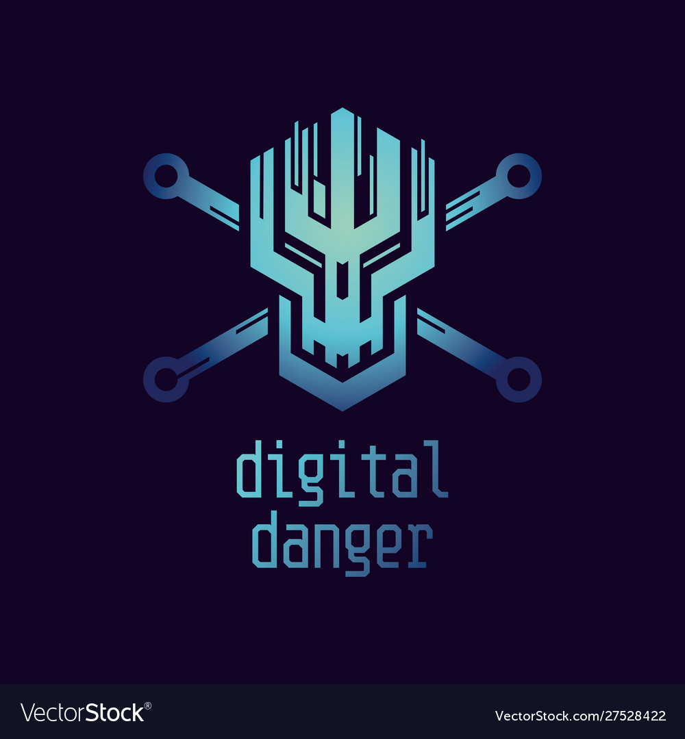 Digital danger icon