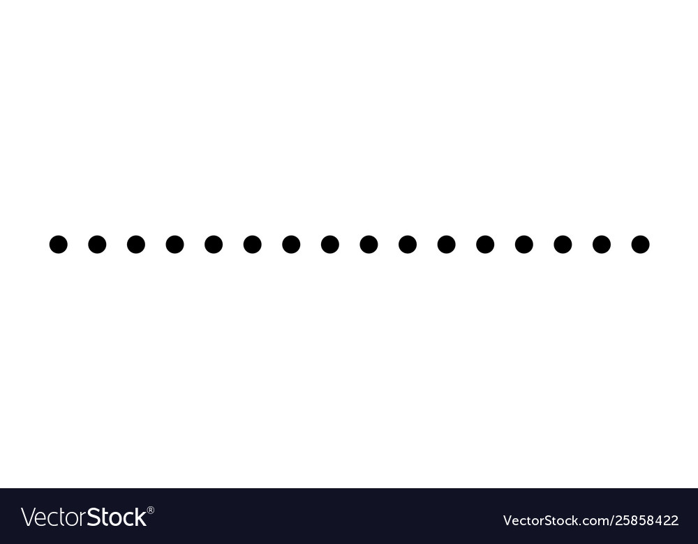 Dotted line simple shape symbol icon design vector image Dotted line simple shape symbol icon design