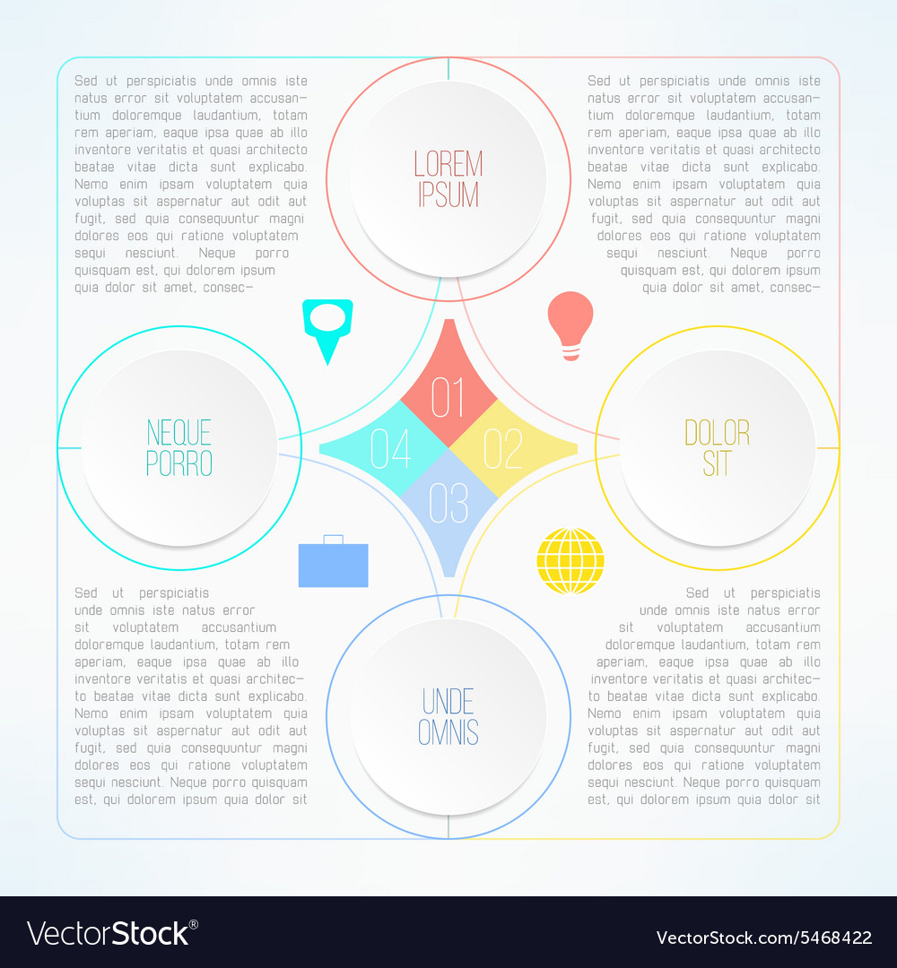 Infographic template with circles suitable