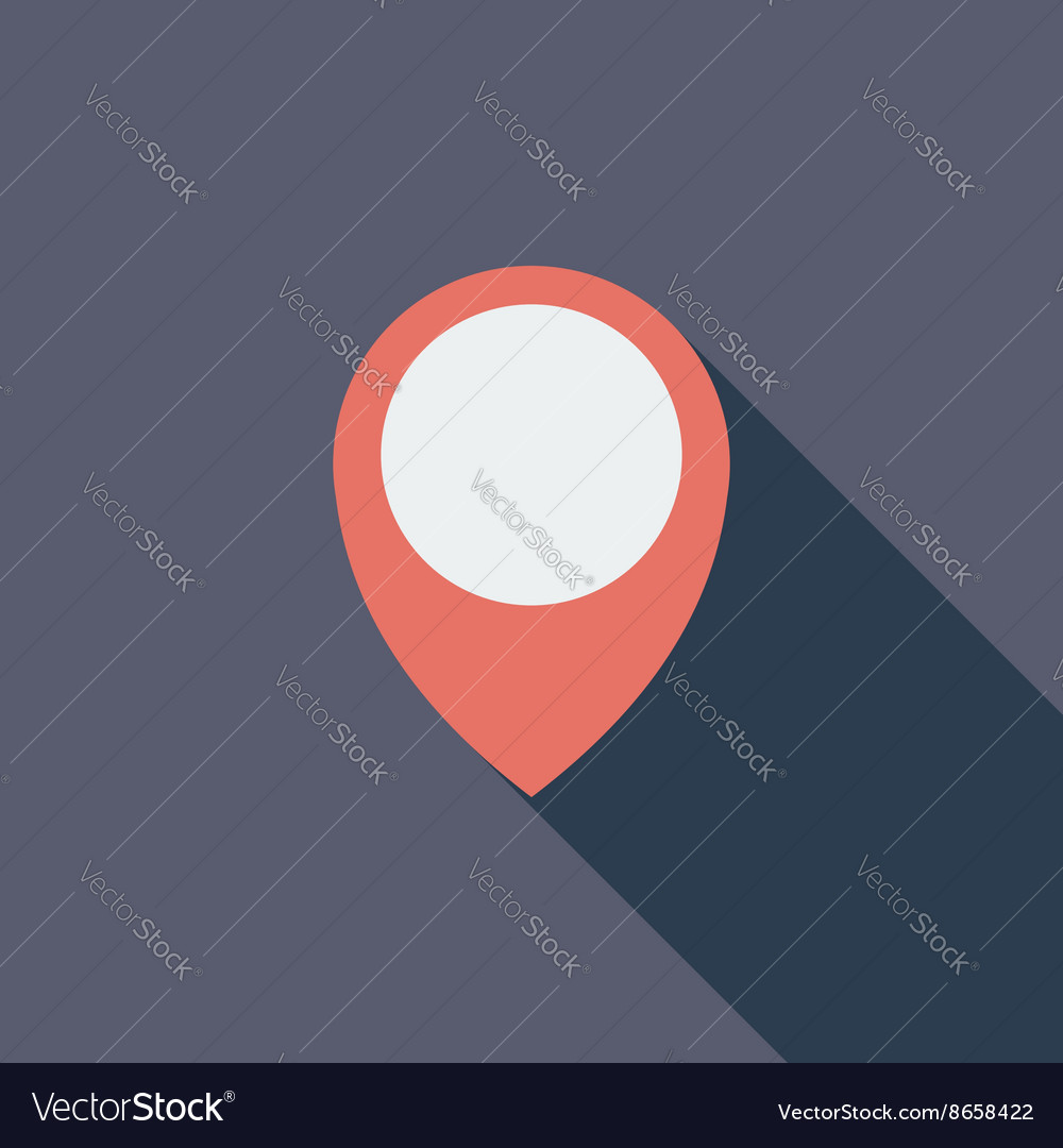 Map pointer flat icon