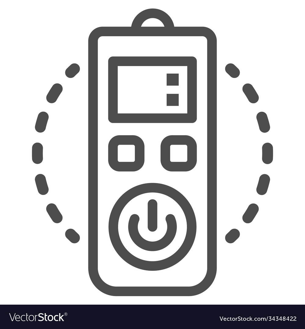 Remote control line icon robotization concept vector image Remote control line icon robotization concept