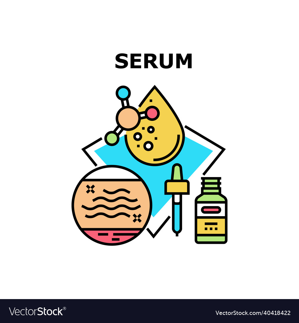 Serum cosmetic concept color