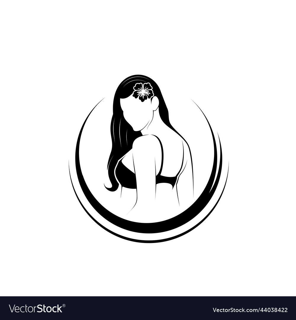 Silhouette woman logo