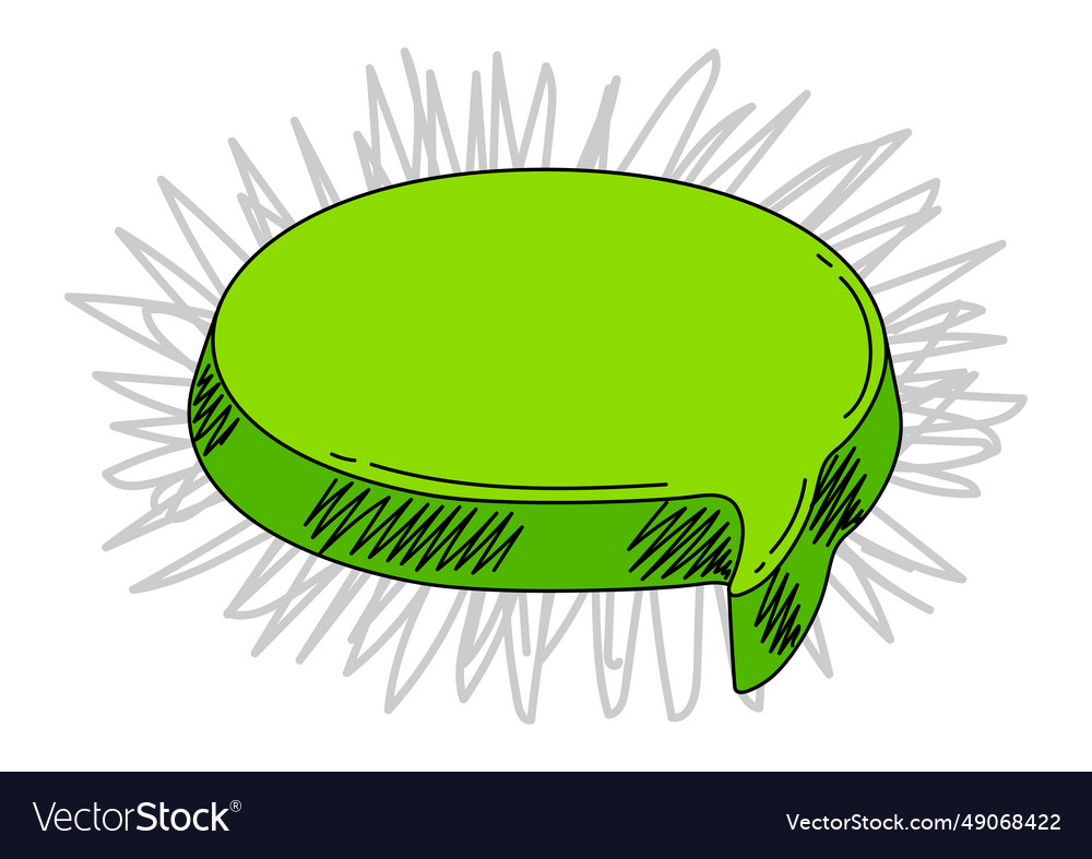Sketch speech bubble image for design vector image Sketch speech bubble image for design