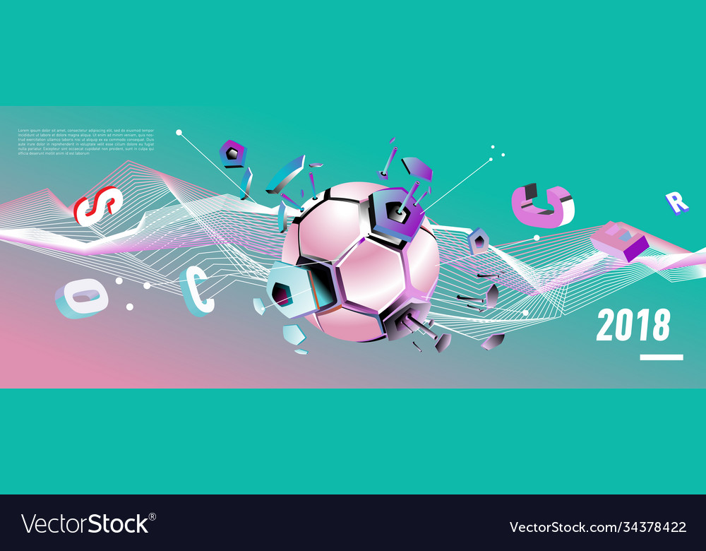 Soccer and football digital web banner poster