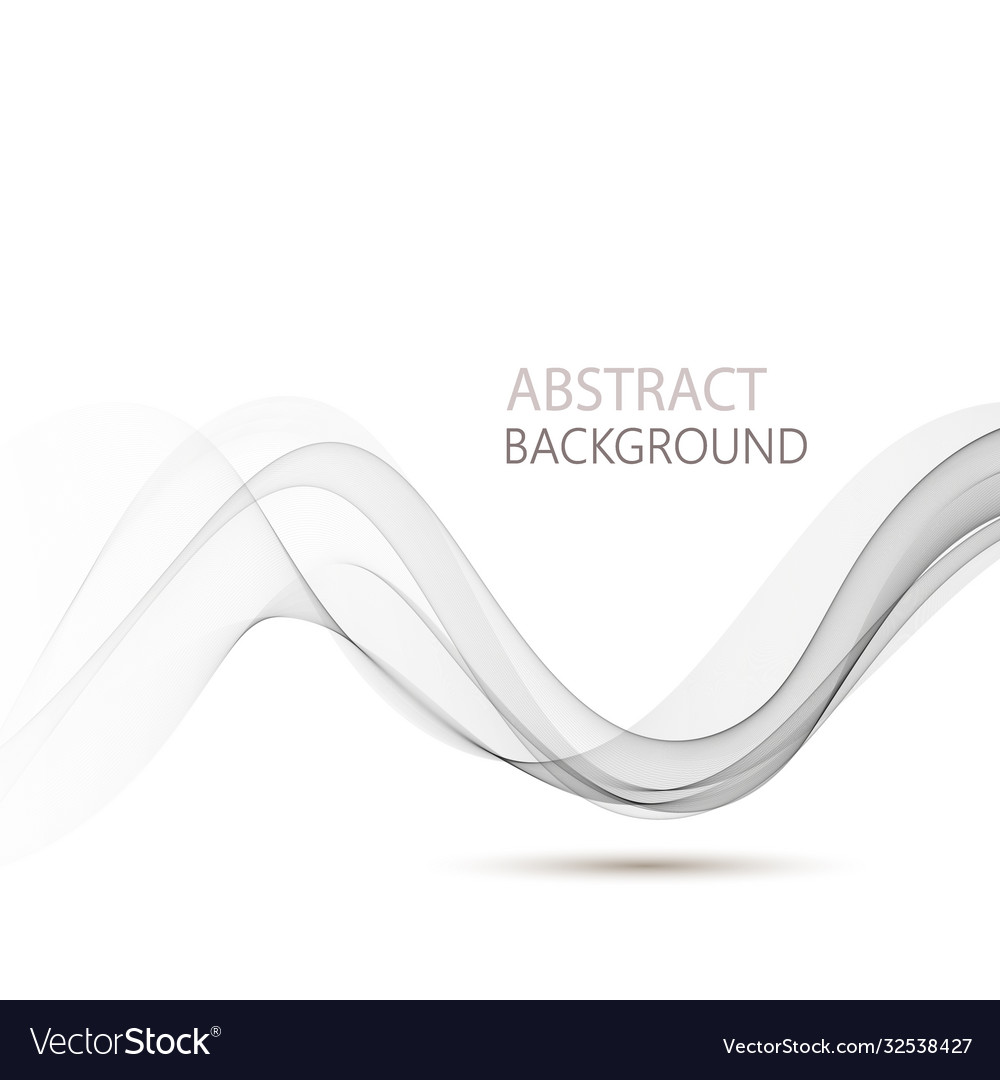 Abstract gray wave element for design