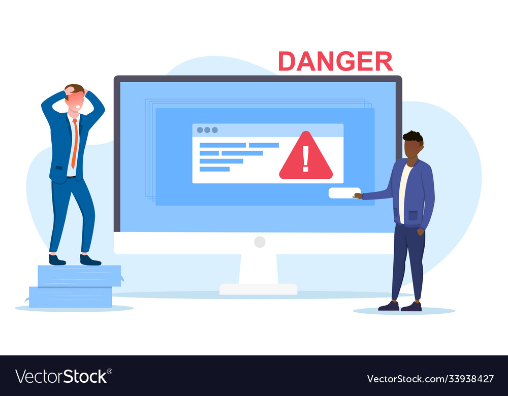 Computer Error & Warning Concept
