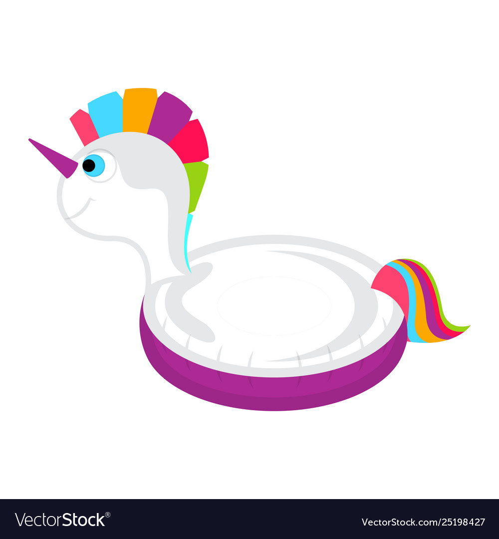 Isolated pool float shaped unicorn image