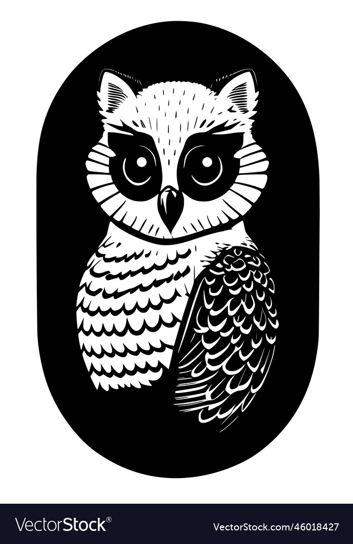 Owl silhouette logo