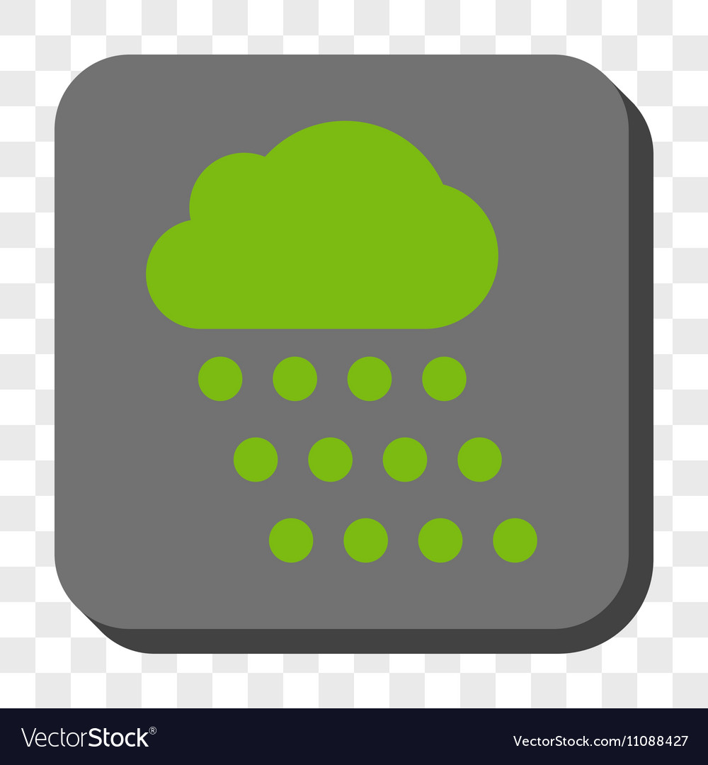 Rain cloud rounded square button