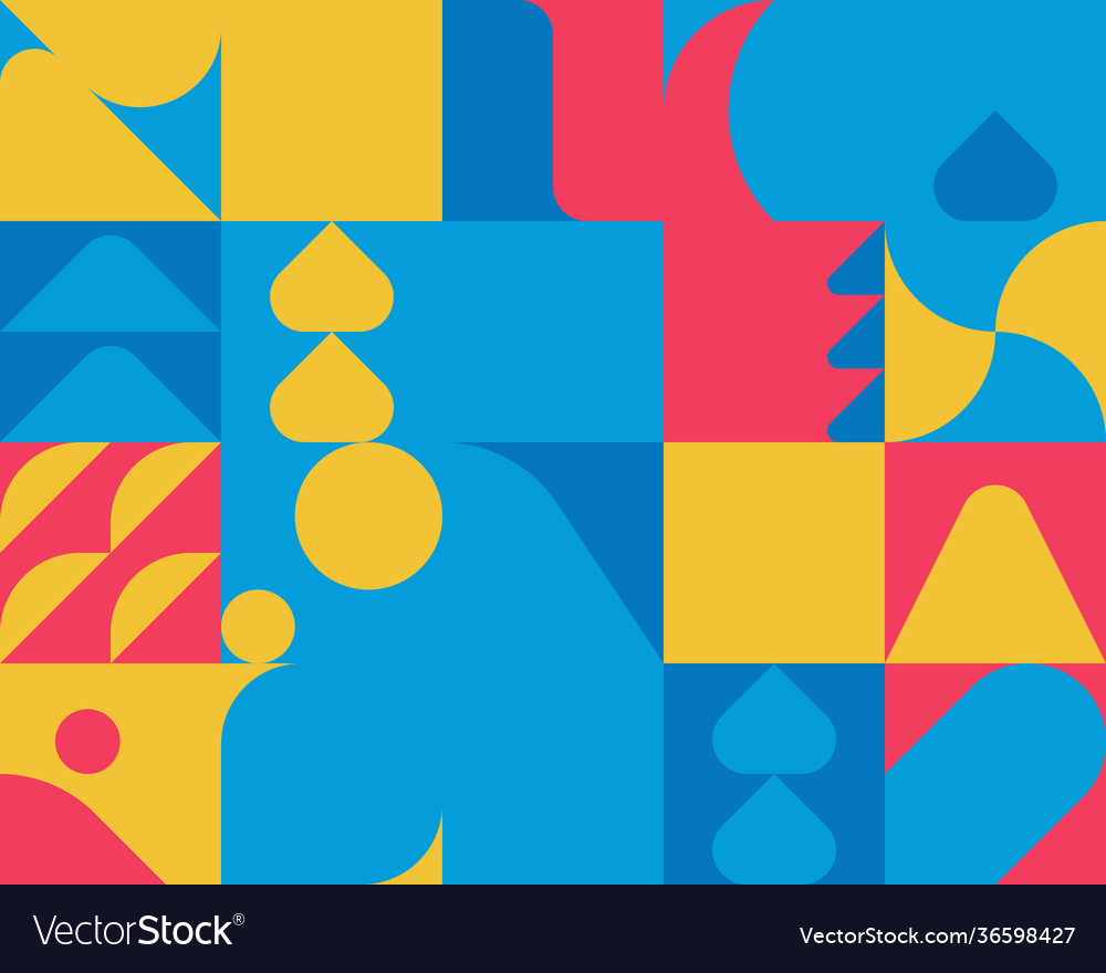 Repetitive abstract pattern design vector image Repetitive abstract pattern design