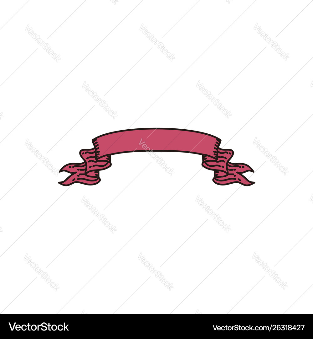 Ribbon celebration design graphic template Vector Image