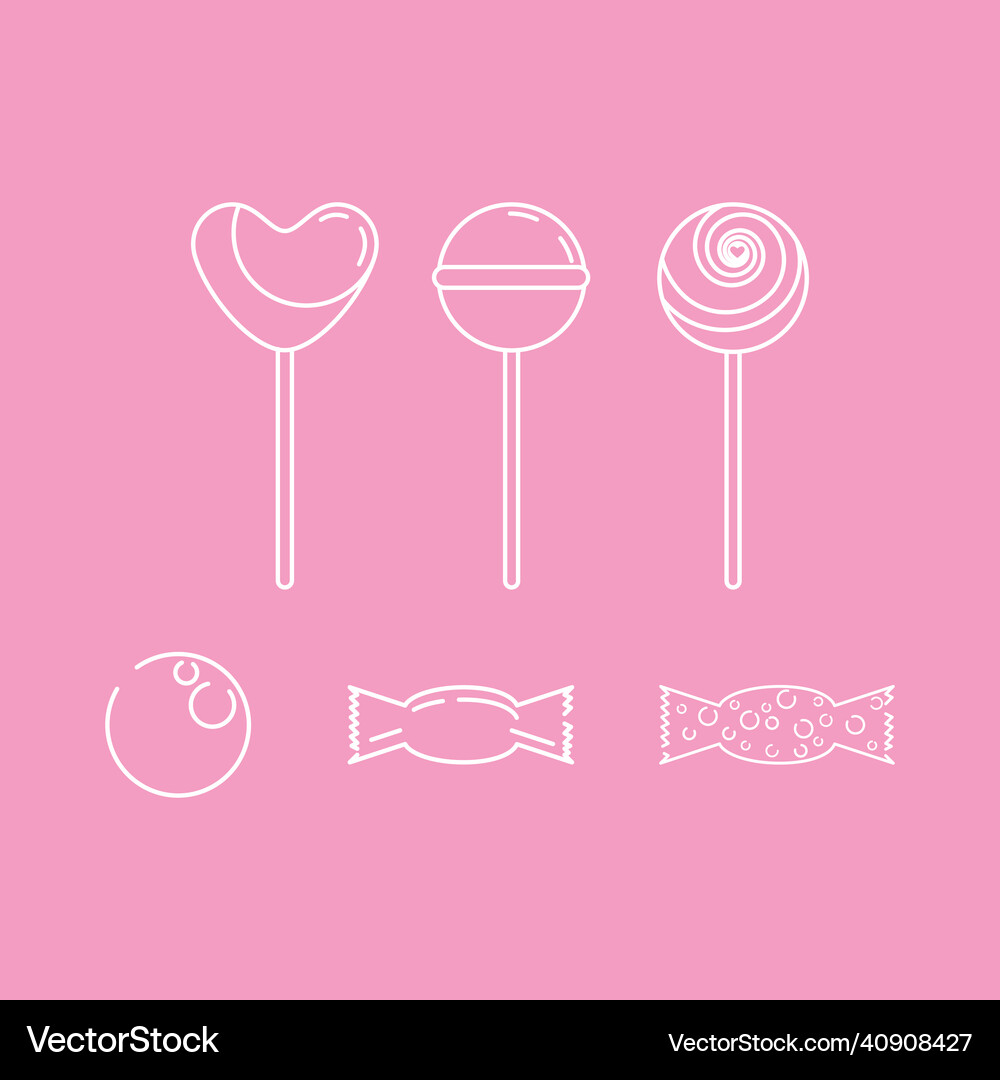 Sweet candy background Royalty Free Vector Image