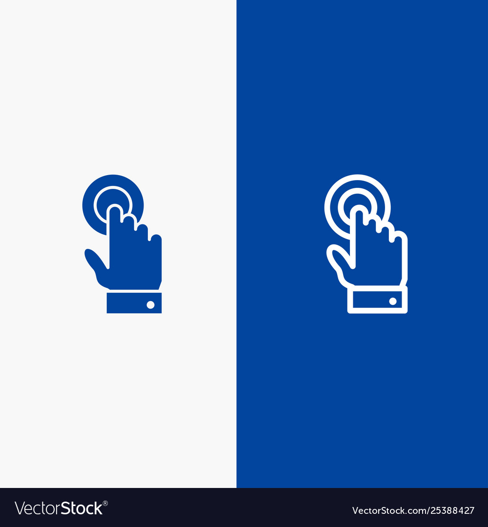 Touch touchscreen interface technology line vector image Touch touchscreen interface technology line