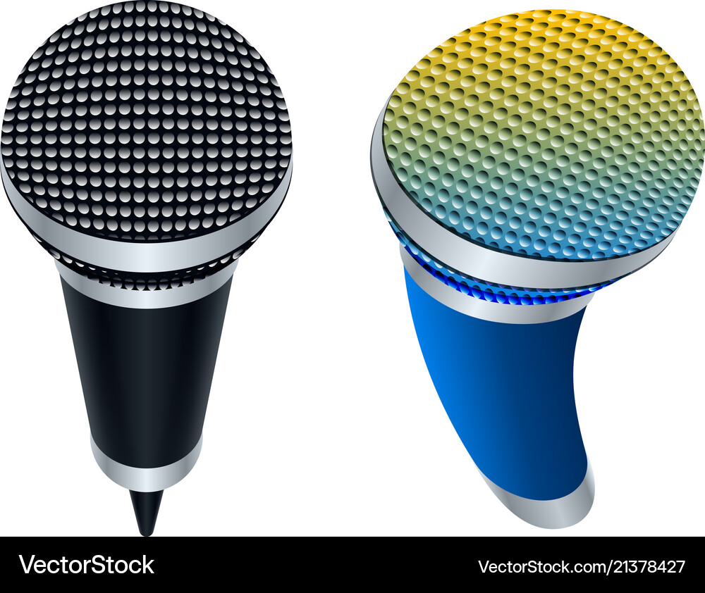 Wireless microphones Royalty Free Vector Image
