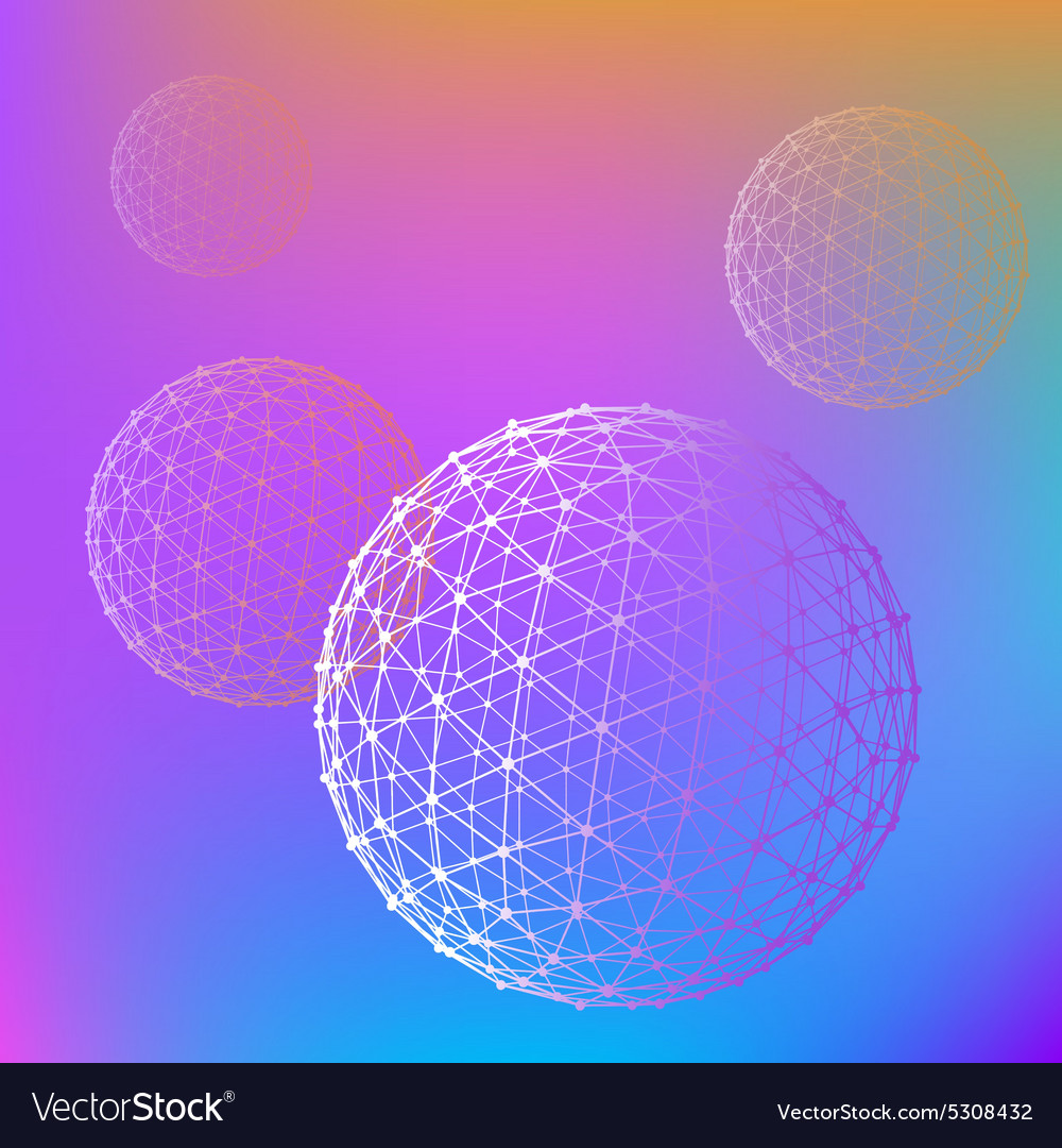 Abstract mesh polygonal background scope