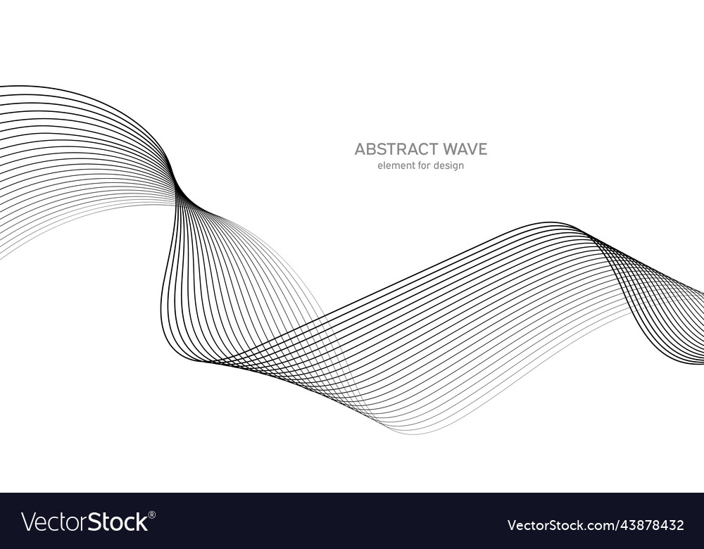 Abstract wave element for design digital Vector Image Abstract wave element for design digital