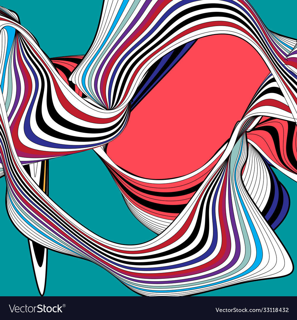 Beautiful background design with different waves vector image Beautiful background design with different waves