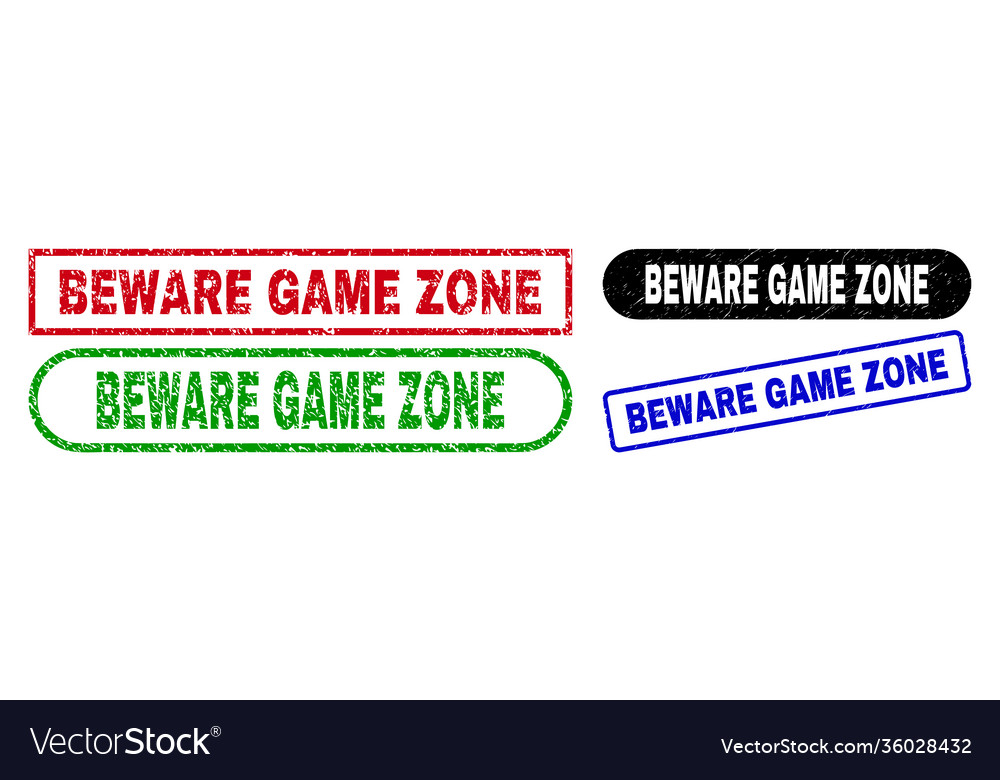 Beware game zone rectangle watermarks using grunge