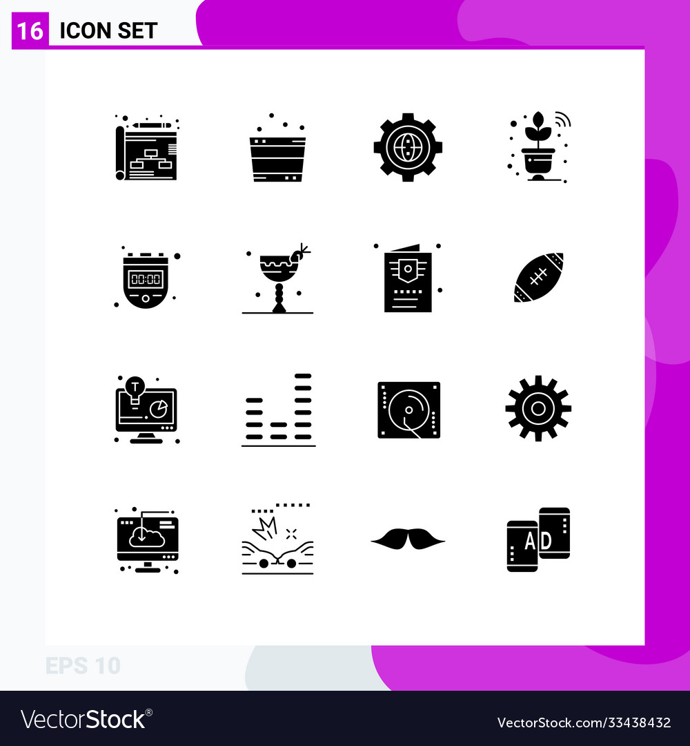 Group 16 solid glyphs signs and symbols