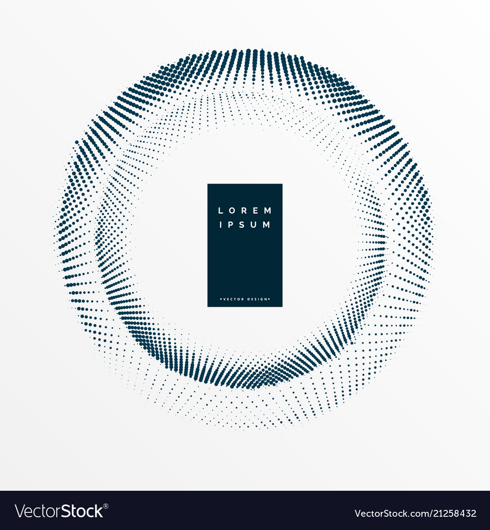 Haltone frame design with text space