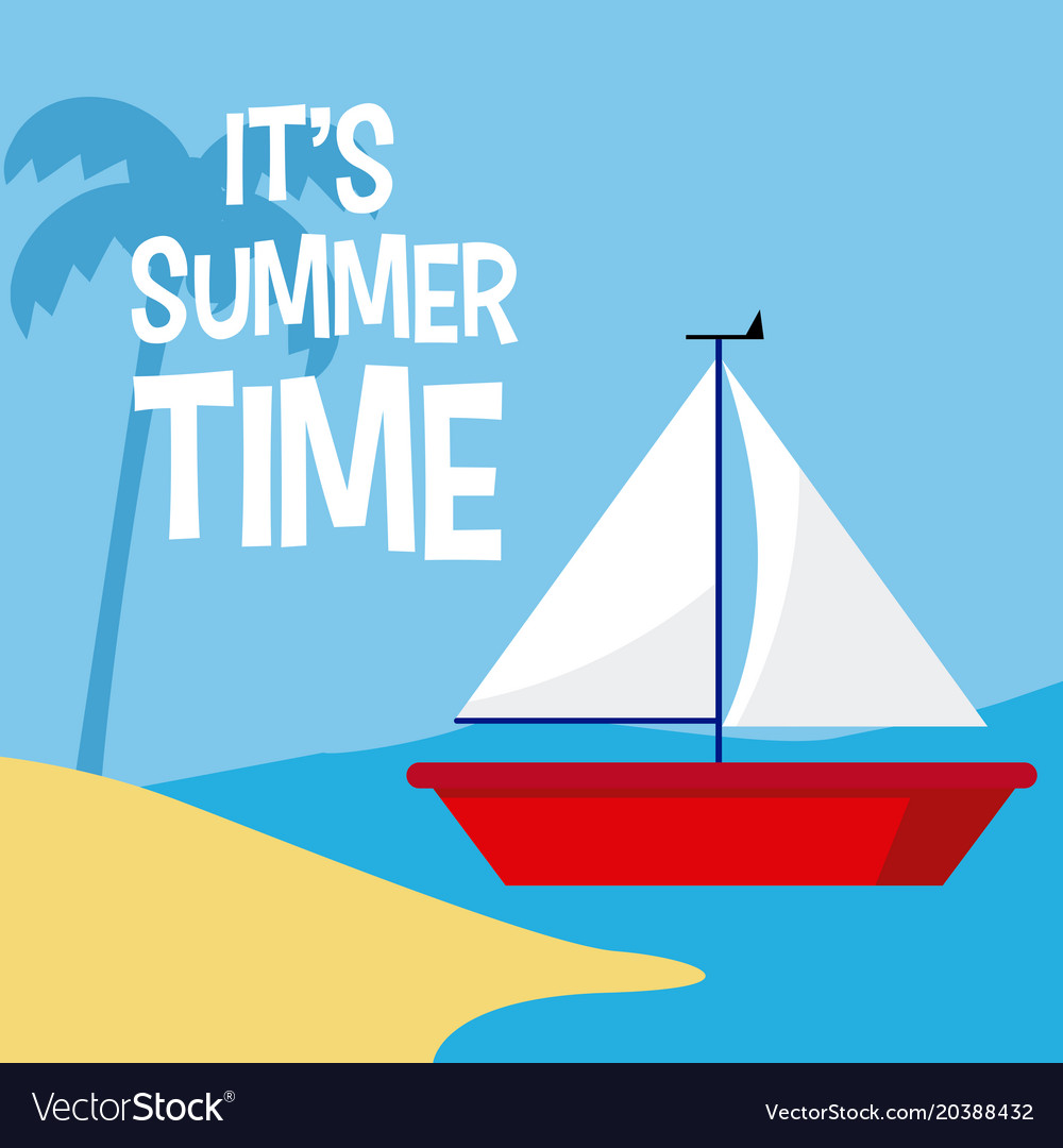 Its summer time Royalty Free Vector Image - VectorStock