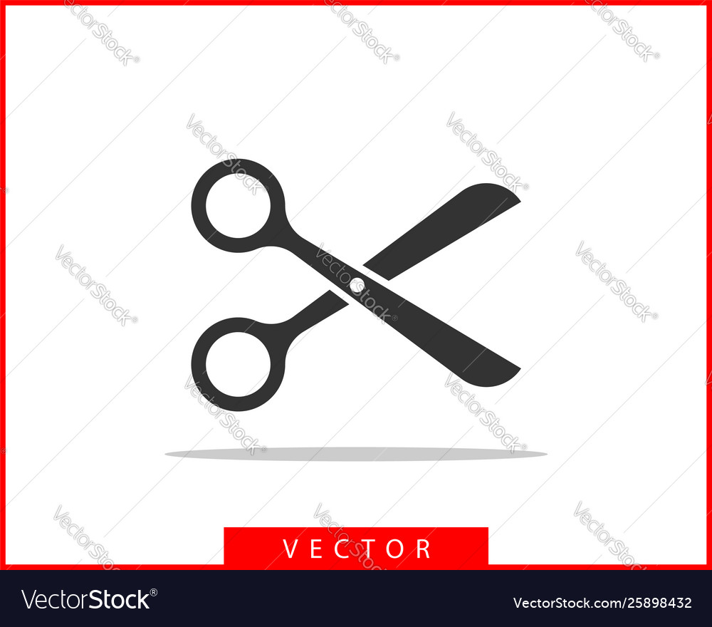 Scissor icon scissors design element or logo