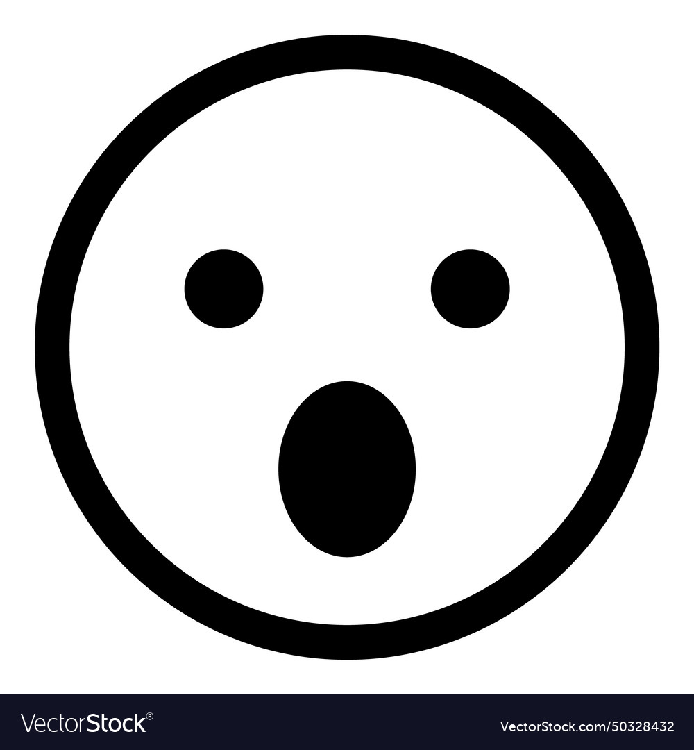 Smile emoji face flat icon isolated on white Vector Image