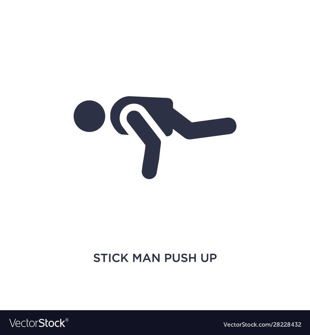 Premium Vector  Stick figure man pulls his hand up, isolated, vector