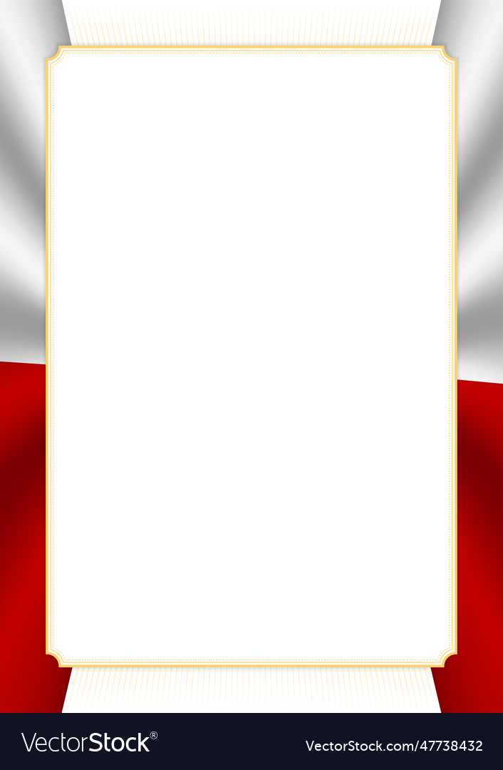 Vertical frame and border with tonga flag Vector Image Vertical frame and border with tonga flag