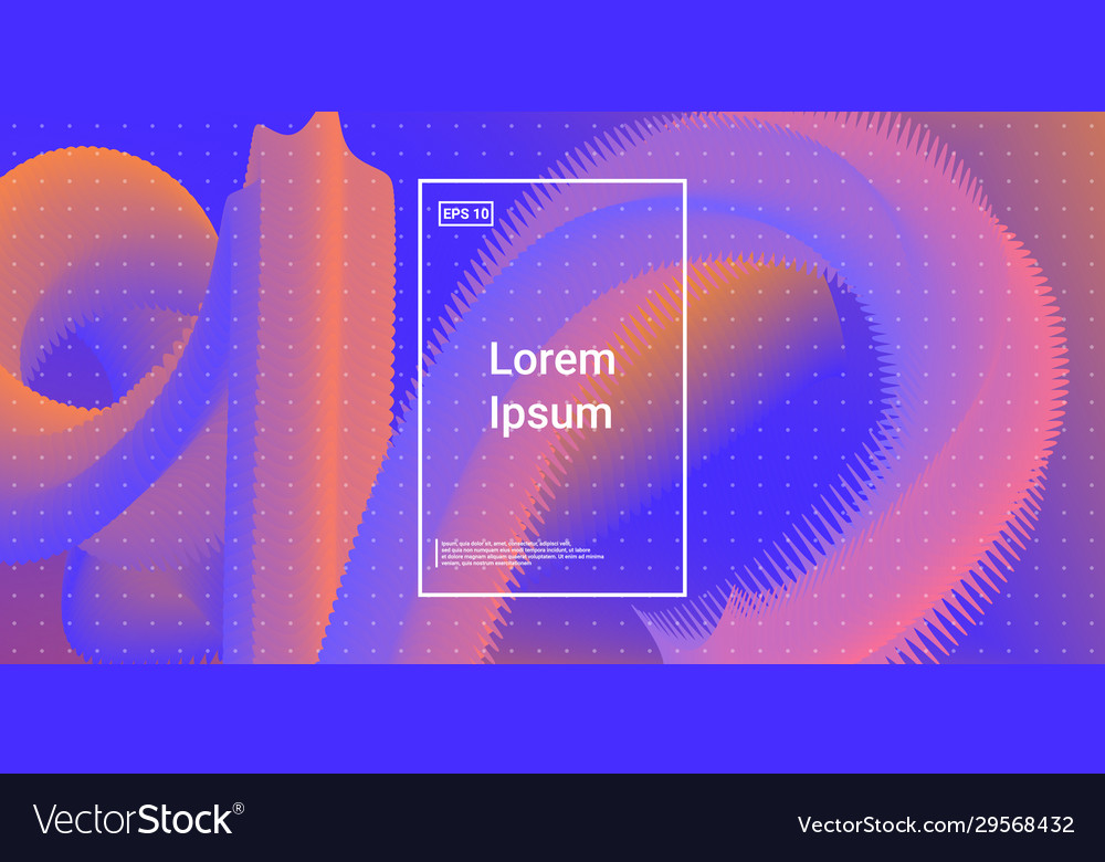 Wavy 3d color shape